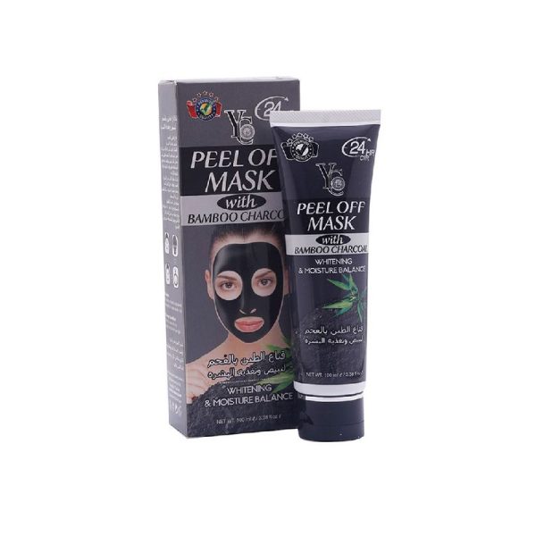 black mask with bamboo charcoal
