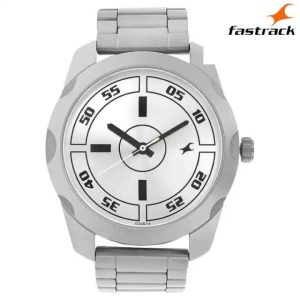 Fastrack 3123SM02 Silver Dial Analog Watch For Men