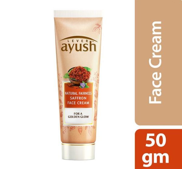 Lever Ayush Face Cream Natural Fairness Saffron 50g